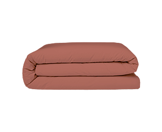 Dekbedovertrek Katoen Terracotta - 240x260 cm