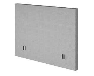 Hoofdeinde Kahaia Page Ashgrey 90 - H100 cm