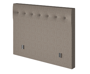 Hoofdeinde Kalmia Taupe 160 - H100 cm