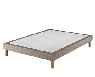 Bedbodem Cirse deco Taupe - 140x190 cm