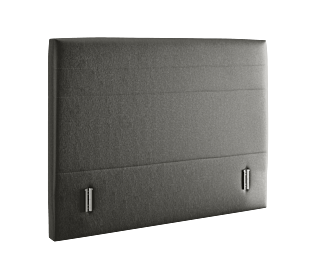 Hoofdeinde Twin Cabernet Zwart 140 - H105 cm