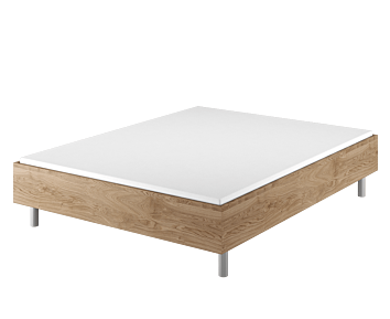 Bed German Comfort Chêne - 140x190 cm