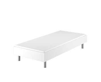 Bed German Blanc - 90x200 cm