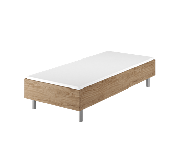 Bed German Comfort Chêne - 90x190 cm