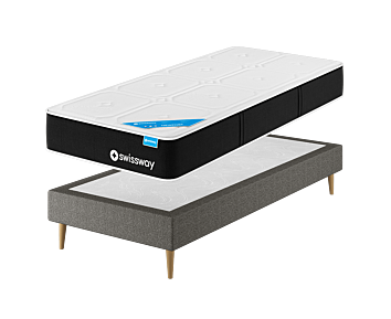 Set Newport / Cosmos Deco Grijs - 90x200 cm
