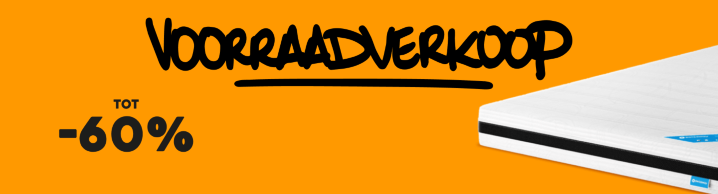 Ik profiteer van de uitverkoop bij Le roi du matelas 